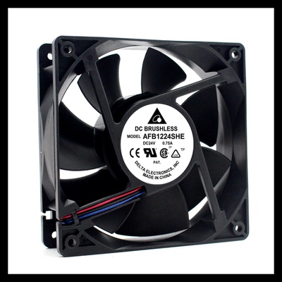 原装台达AFB1224HE/HHE/SHE/VHE/EHE/GHE 12038变频器散热风扇24V