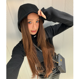 连帽衫 丸丸maruco 连帽卫衣绒衣休闲短款 RO设计款 超强锁温保暖