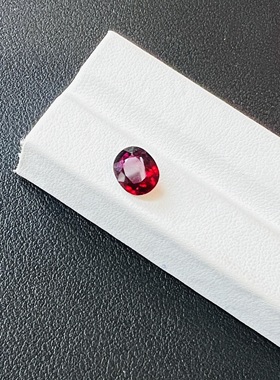 2.00ct卢比来碧玺椭圆形红色晶体干净颜色浓郁精切工艺7.5*9mm