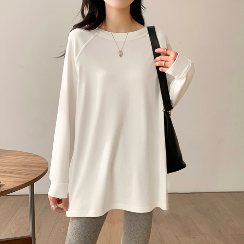 Actual price: 2022 spring and autumn new white bottomed shirt female design sense of minority foreign style long sleeve T-shirt