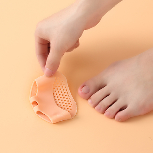 带孔透气硅胶前掌保护垫拇外翻矫正器分趾垫脚趾大拇指重叠分离器