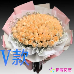 生日紫玫瑰宁夏吴忠花店送花红寺堡盐池同心县青铜峡同城鲜花速递