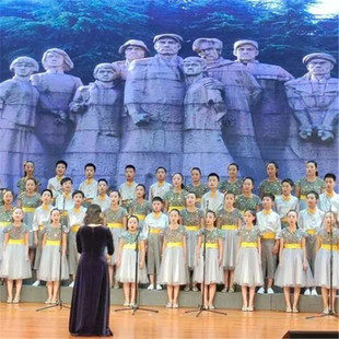 六一儿童合唱服/小学生/初中生/中学生长裙/朗诵/表演合唱团服装
