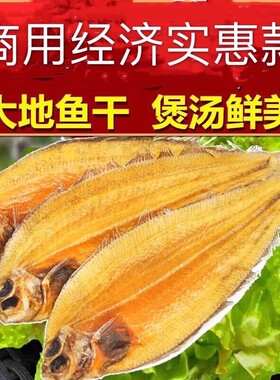 商用大地鱼干铁脯鱼比目鱼干煲汤做酱鲜美海鲜干货农家土特产