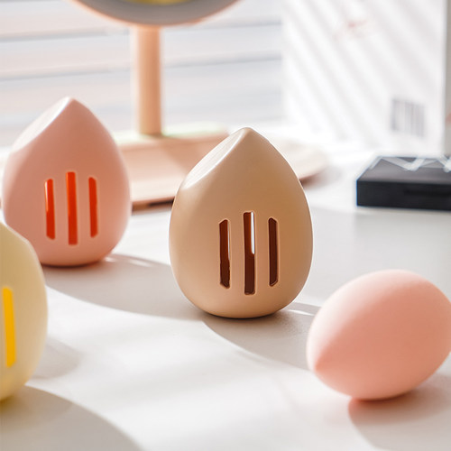 硅胶粉扑收纳盒便携旅行化妆蛋