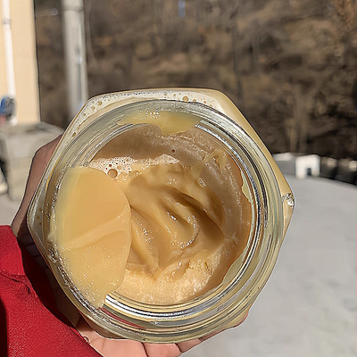 陕西秦岭木桶土蜂蜜深山农家自产自销自然封盖成熟原蜜百花蜜2斤