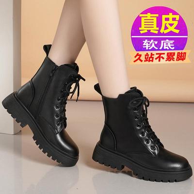 新款冬季加绒英伦风马丁靴