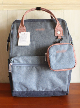 日本anello行李背包带撞色离家出走双肩包口金包ins乐天包电脑包