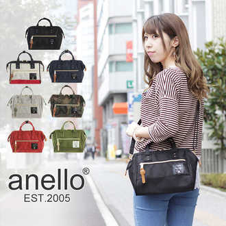 anello日本斜跨横版手提单肩包