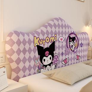 欧式不规则圆弧形床头罩加绒加厚加高老式异形软包床头靠背防尘罩