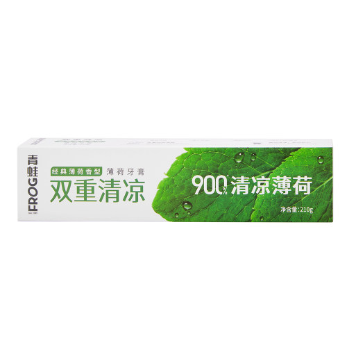 青蛙清凉薄荷牙膏清新口气