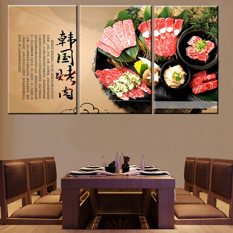 韩国餐厅装饰画餐馆朝鲜饭店石锅饭墙画韩式料理店烤肉店挂画壁画,家居饰品,现代装饰画,淘宝优惠券,粉丝福利购,淘宝优惠卷