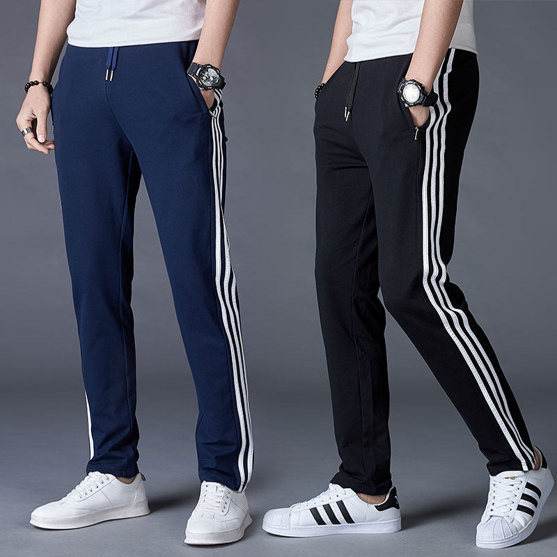 Sports pants stripe Bald strong run trousers Three bars White edge Straight Easy sweatpantsin the Men's clothing, Casual pants  category - from Buy2taobao.com to provide professional Taobao agent buy service