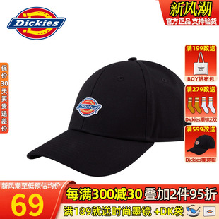 Dickies帽子男女经典款弯檐户外运动鸭舌帽防晒遮阳帽