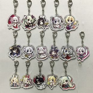 千恋万花挂件钥匙扣周边动漫Q版亚克力朝武芳乃常陆茉子丛雨蕾娜