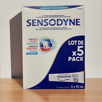 加拿大直邮SENSODYNE三合一牙膏敏感牙龈牙釉质牙龈护理抗敏感