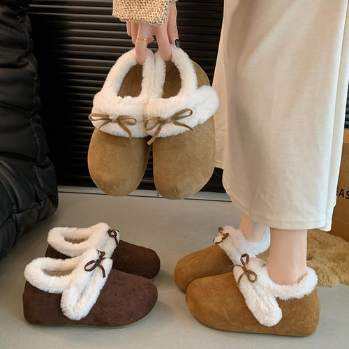 内增高加绒保暖勃肯鞋女雪地靴