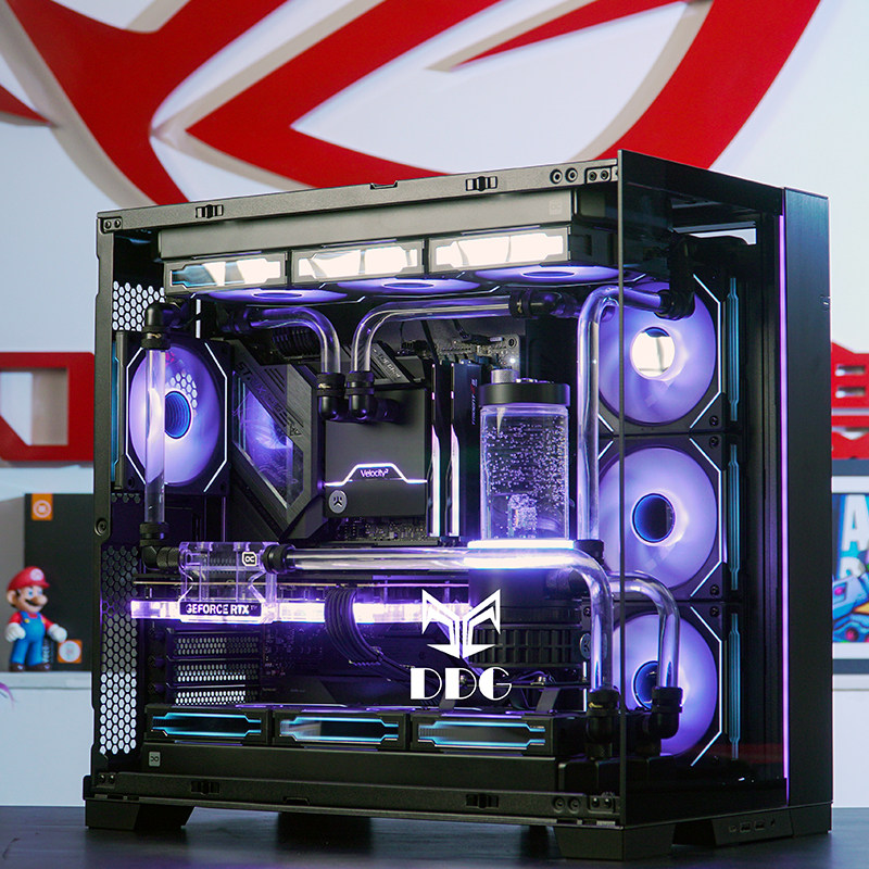 ddg华硕rog全家桶顶配电竞游戏水冷电脑分体水冷主机14900k 4080