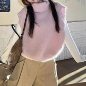 早春新款 超级好看叠穿马甲内搭宽松显瘦百搭无袖 背心女毛衣上衣潮