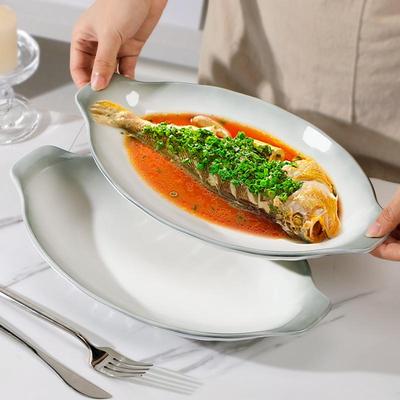 16.8元13英寸双耳鱼盘耐高温可蒸