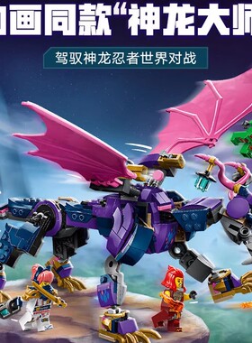 中国积木幻影忍者系列71842龙大师龙图男孩拼装玩具儿童新年礼物