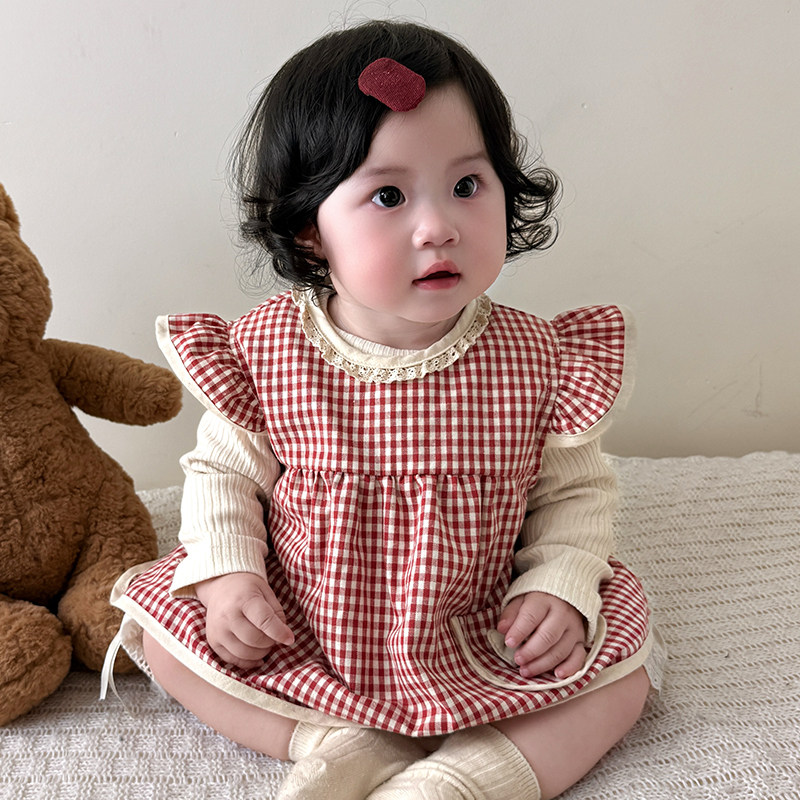 女宝宝无袖纯棉防水罩衣宝反穿衣吃饭围兜围裙婴幼儿防脏护衣饭兜