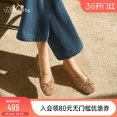 波西塔诺2025春季 网纱鞋 新款 芭蕾舞单鞋 女 网面平底鞋 73hours女鞋