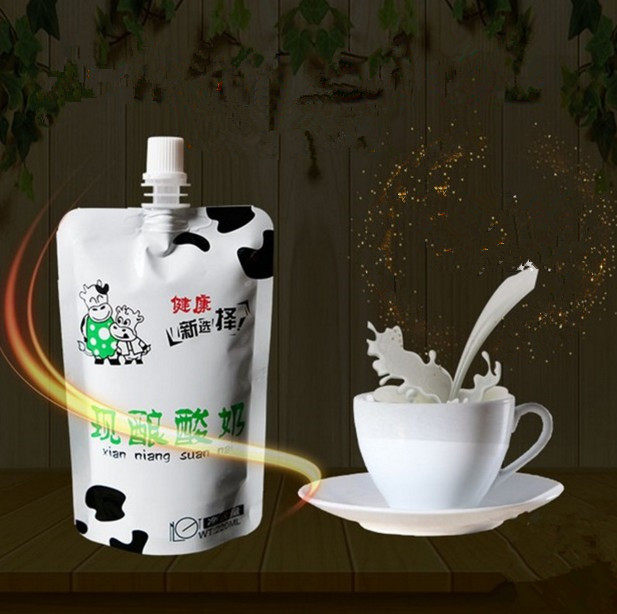 自立220ml现酿酸奶吸嘴袋鲜奶袋镀铝酸奶袋子1000套包邮奶吧专用|ruв категории посуда, одноразовые таблица поставок, сохранение мешок - от Buy2taobao.com для оказания профессиональной услуги покупки агента Taobao