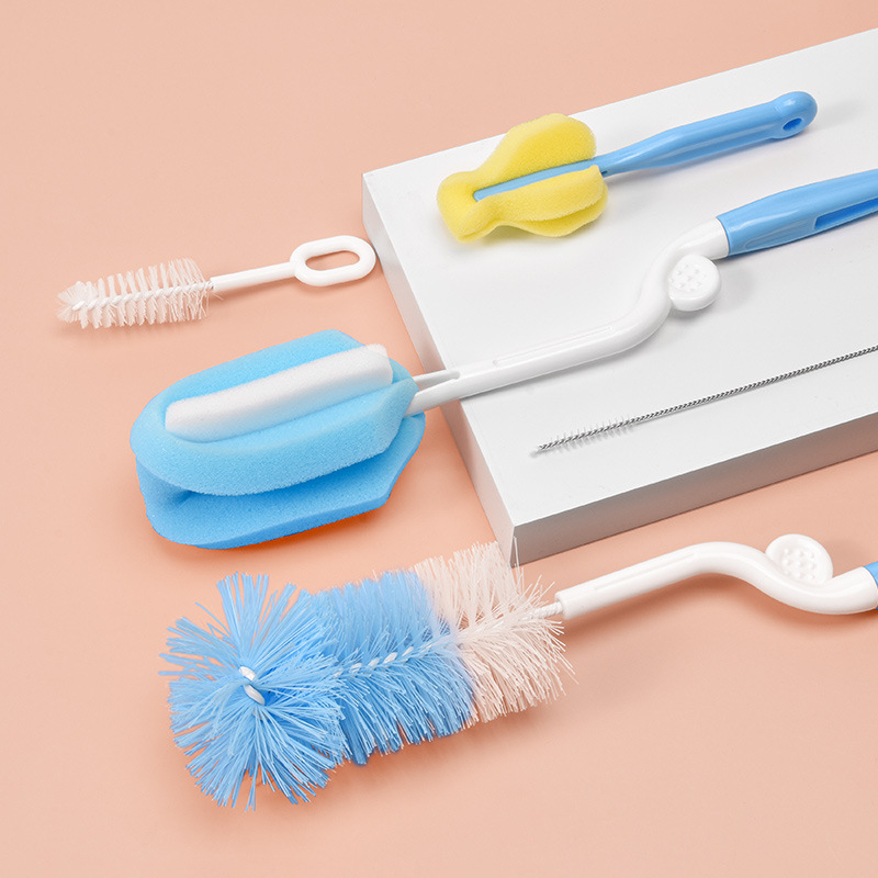 宝宝奶瓶刷360°旋转无死角婴儿奶嘴刷吸管刷五件套家用杯清洁刷|ruв категории подгузник/шампунь/вскармливать/тележка кроватью, рожок/рожок, связанных, бутылка кисти/сосок кисти - от Buy2taobao.com для оказания профессиональной услуги покупки агента Taobao