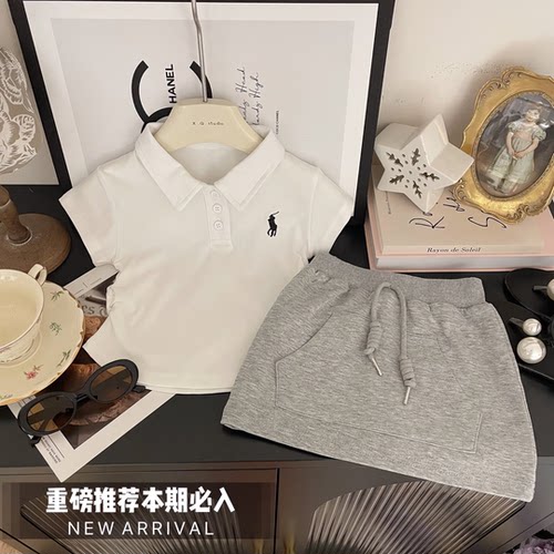 两件套上衣韩版夏季POLO衫半身裙