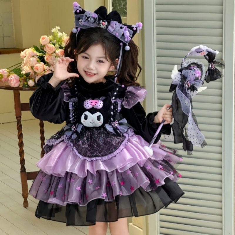 女童库洛米洛丽塔连衣裙2025裙子