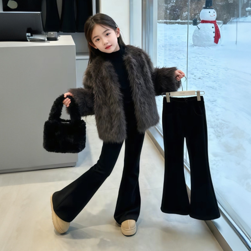 女童仿皮草毛毛外套冬季加厚保暖洋气百搭上衣2026新款小女孩冬装,童装/婴儿装/亲子装,皮草/仿皮草,淘宝优惠券,粉丝福利购,淘宝优惠卷