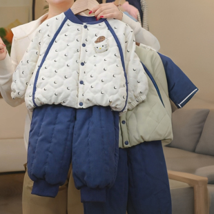 女童秋冬星星印花棉服套装2026新款女孩韩版加厚保暖休闲运动穿搭
