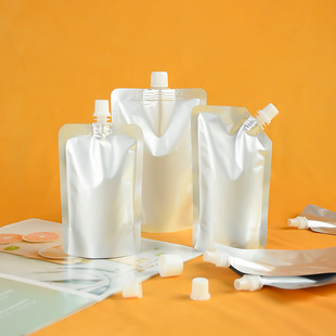 铝膜吸嘴袋 一次性便携冷萃咖啡饮料分装袋透明 食品级自立吸嘴袋