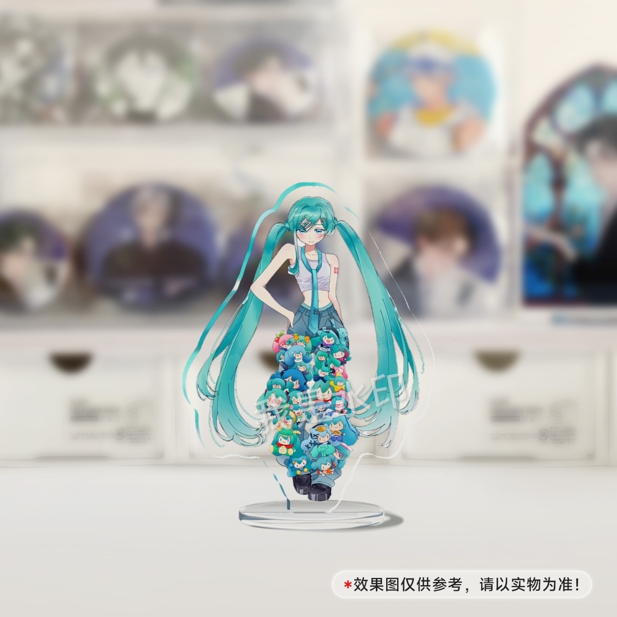 初音未来周边立牌桌面小摆件miku魔法未来无料8厘米ins谷子动漫
