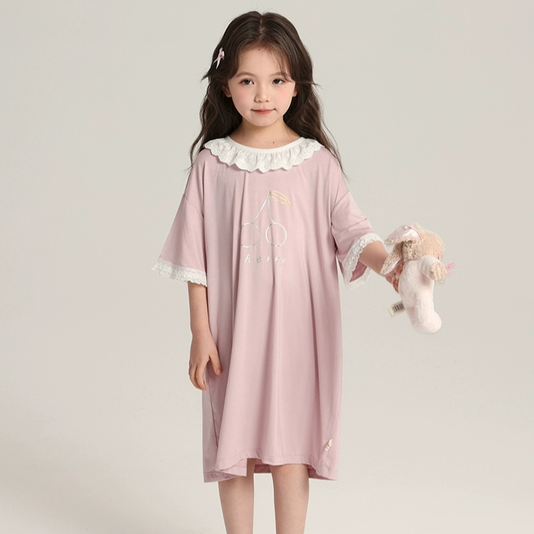 【栗子专属】莫代尔女童睡裙儿童睡衣两件套女孩宝宝空调服家居服