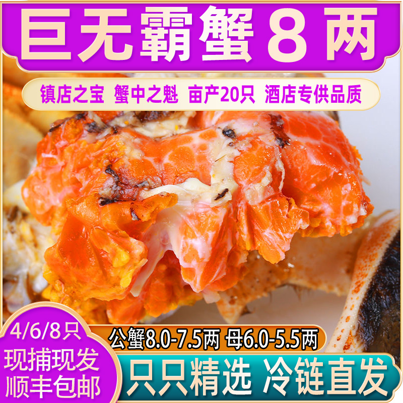 冷链到家蟹大黄多蟹黄肥美