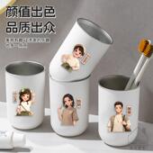 304不锈钢漱口杯一家三口四口高颜值洗漱杯防霉刷牙杯牙刷杯牙缸