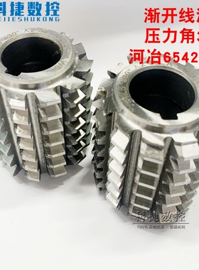 渐开线花键齿轮滚刀滚齿刀压力角30度河冶W6542高速钢A级滚刀M0.5