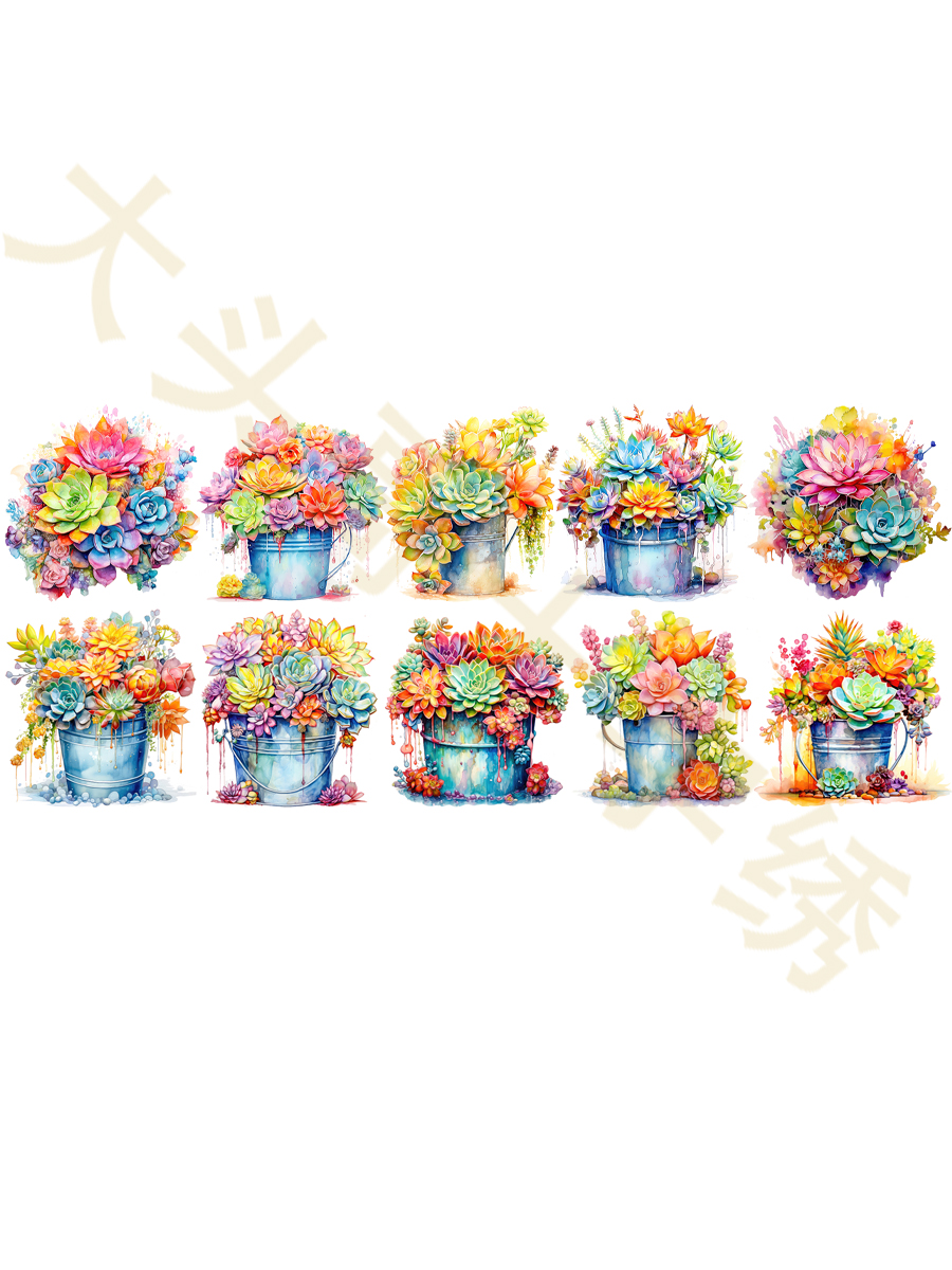 【MNCZ3021-炫彩多肉系列 异形 12X2.5cm 中窄针吸】十字绣工具