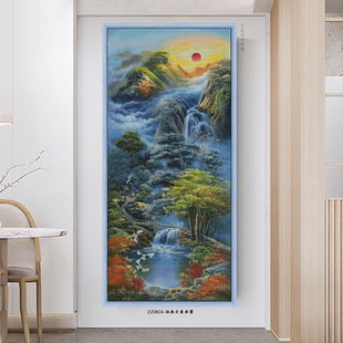 【ZZ0824-油画日出云雾】2025新款十字绣清新印花