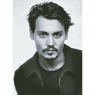 【ZZ8525-约翰尼 德普】十字绣2026新款绣客厅卧室人物系列竖版画