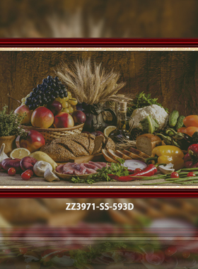 【ZZ3971-SS-593D麦穗瓜果】十字绣2024新款手工客厅餐厅美食食物