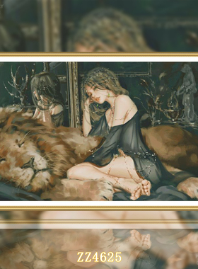 【KZ-ZZ4625-鬼刀系列美女与野兽】十字绣2026新款客厅餐厅简人物