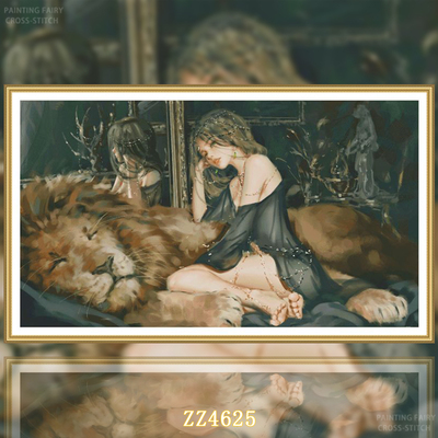 【KZ-ZZ4625-鬼刀系列美女与野兽】十字绣2026新款客厅餐厅简人物
