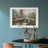 Тихий утренний свет Вышивка крестиком 2025 Новый стиль Гостиная Спальня Большая нить Вышивка Пейзаж Самовышивка Ручная работа Гостиная Свежая