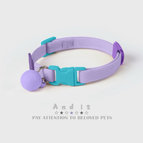 宠物项圈猫咪狗狗脖圈颈圈泰迪犬用品格子休闲彩色织布弹力狗项圈
