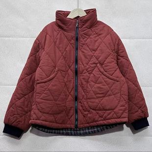 加棉加厚里外棉绗缝压棉翻领大码 宽松大口袋保暖深冬棉衣棉服S11