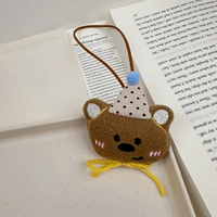 Желтый шерстяной мишка [стиль подвески]