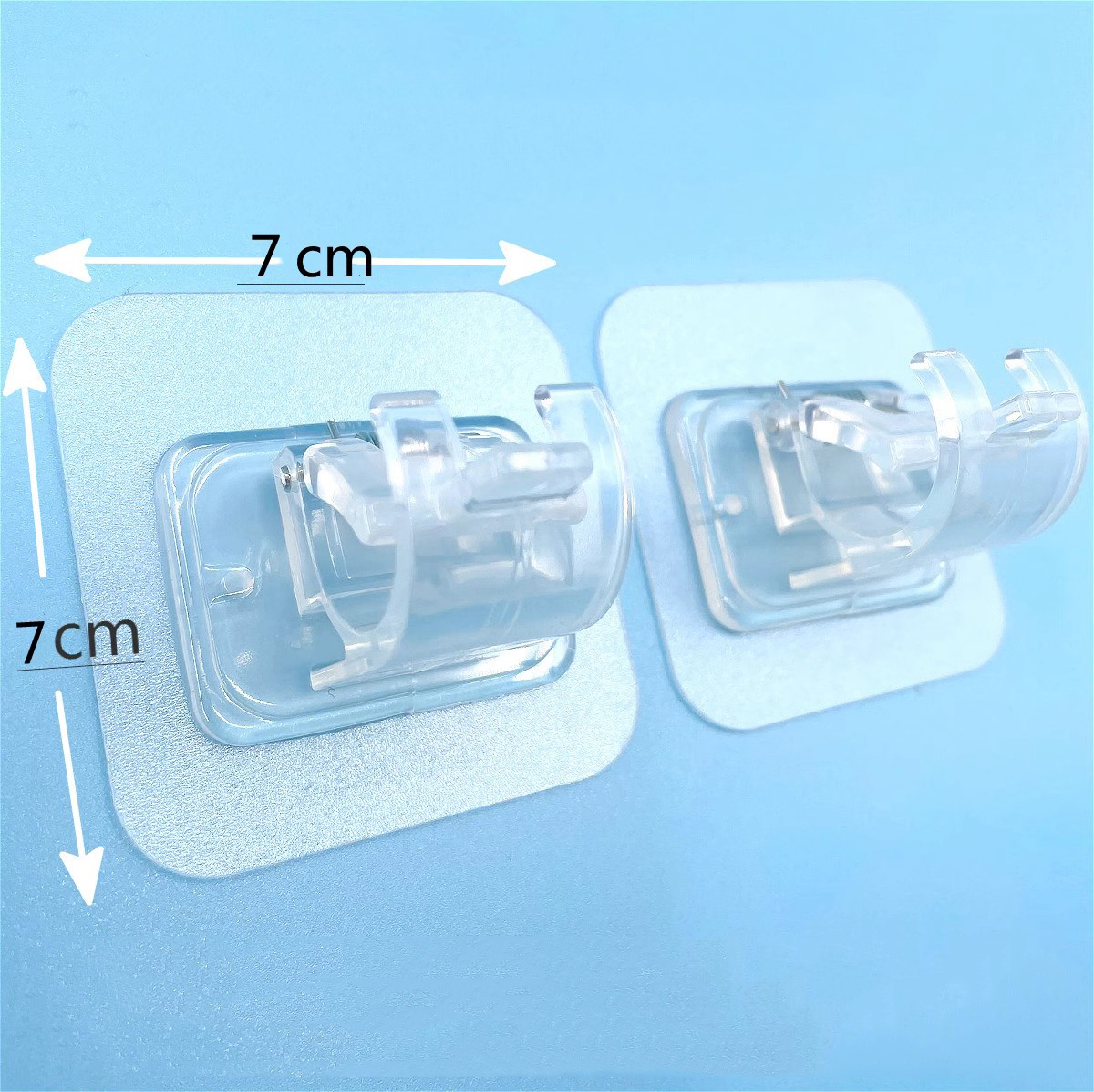 免钉托架粘贴式侧装配件伸缩杆